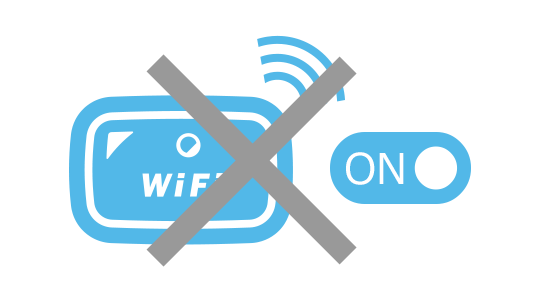 申し込んだ国以外で電源をONにしない